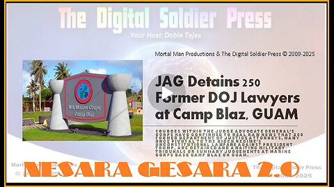 JAG Detains 250 Former DOJ Lawyers at Camp Blaz GUAM .......