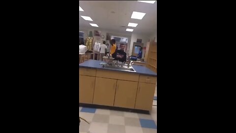 He tried to hide behind the teacher