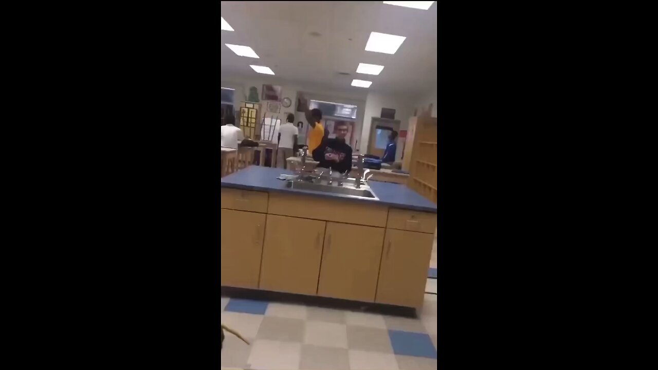 He tried to hide behind the teacher