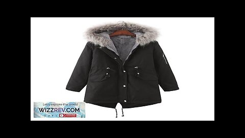 2024 Winter Warm Overcoat Fur Collar Hooded Mid-lenght Cotton Snow Wear Loose Review