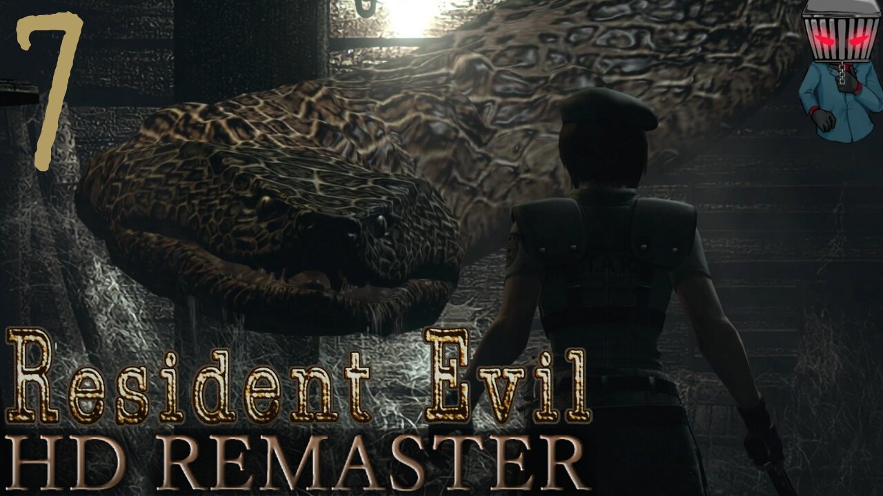 Resident Evil HD Remaster Walkthrough P7 Giant Cobra Attacks Hollowfest Year 5
