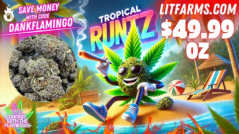 Getting Blazed on $49 Tropical Runtz Essential! Dankin with the Flamingos Review!!