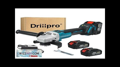 Drillpro 125mm 18V Brushless Blue+Black Angle Grinder Rechargeable Adjustable Speed Angle Review