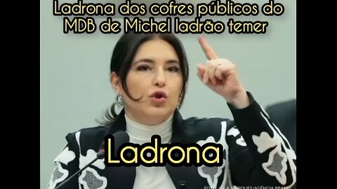 Simone tebet ladrona dos cofres públicos do MDB de Michel ladrão temer. Alegada ajuda de $ 1 bilhão do governo Lula contra Milei nas eleições da Argentina.