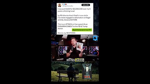 Elijah Schaffer is being sued by FBI Director Kash Patel's girlfriend for Israel posts.