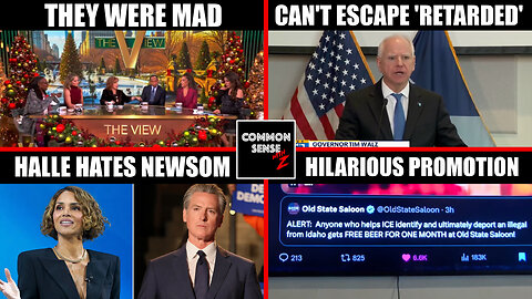 Stephen A. On The View, Walz 'R-Word' Drama, Halle Berry Blasts Newsom, Idaho Bar Free Beer Promo