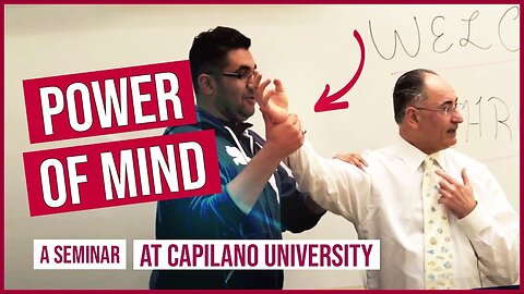 The Amazing Power of Mind, ( 5min of the seminar which was held at Capilano University )