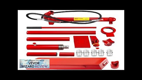 VEVOR 20 Ton Porta Power Kit 1.4M Oil Hose Hydraulic Car Jack Review