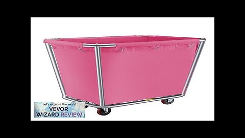 VEVOR Basket Truck 16 Bushel Steel Canvas Laundry Basket 3" Diameter Wheels Review