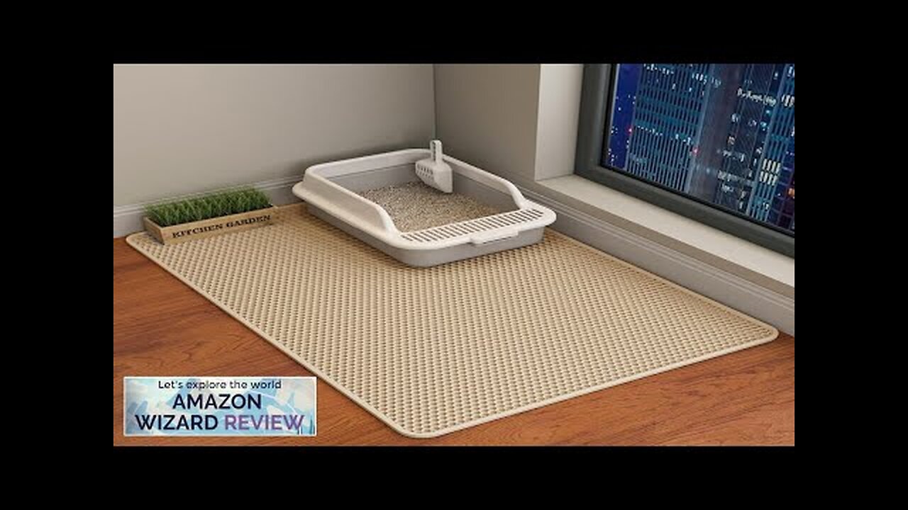 HCY&WLD Cat Litter Mat 45x26/35x24/30x22/24x18 Inch Double Layer Cat Litter Box Mat Review