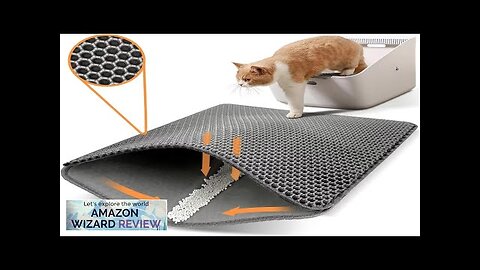 Conlun Cat Litter Mat Cat Litter Trapping Mat, Honeycomb Double Layer Design, Review