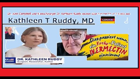 ‼️🚨🦠Dr. John Campbell und Krebschirurgin Dr. Kathleen Ruddy packen über Ivermectin und Krebs aus