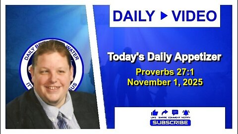 Today's Daily Appetizer (Proverbs 27:1)