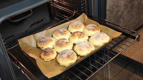 Golden Sesame Cheese Pancakes | Soft & Airy Breakfast | Pure Taste ASMR