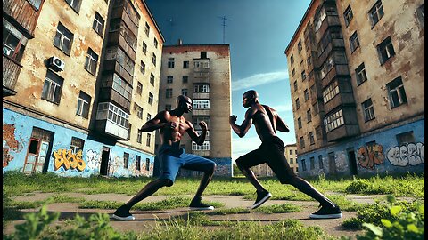 Backyard Showdown: Two Friends Throw Down in a Wild Grass Fight! 🌞🥊