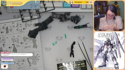 [1/12/25] Sunday Cozy Chatting and Gundam Build~! | Nu Gundam (Ver. Ka) MG from Char'S Counteratt...