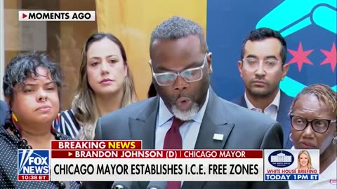 Brandon Johnson announced an Executive Order establishing "ICE-FREE ZONES"