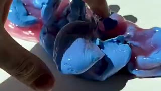 Mixing WATER SLIME and CLAY 😬