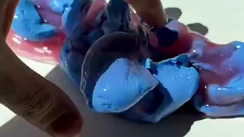 Mixing WATER SLIME and CLAY 😬