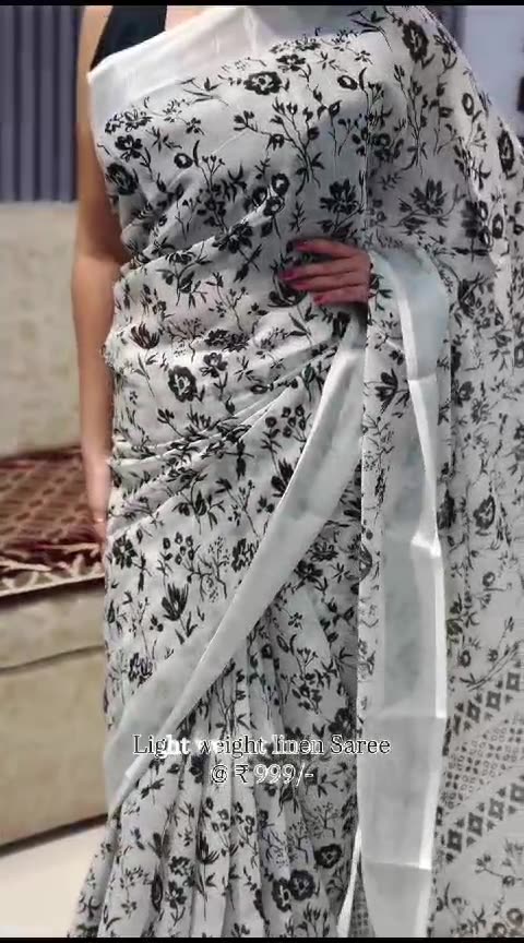 Light Weight Linen Saree