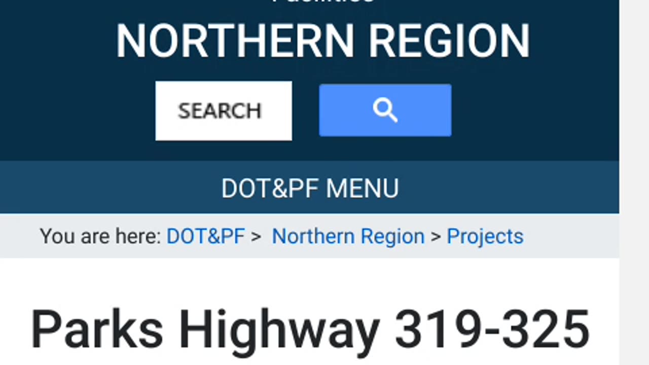 Fairbanks! What's going on? DOT Project parks highway 319 325