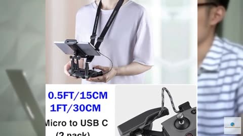 1FT+0.5FT(2 pack) Micro to USB C Remote Controller Cable for IPhone 17/16/16e/15