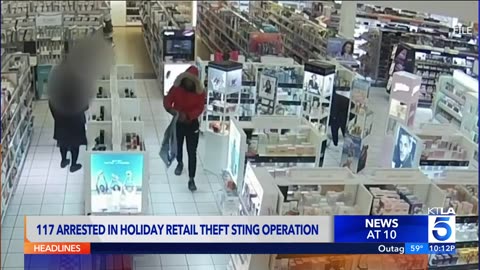 Authorities arrested 117 suspects during a massive crackdown on retail theft across California