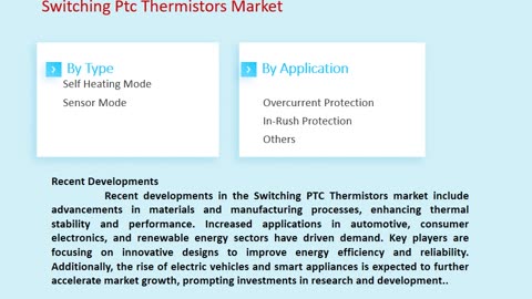 Switching Ptc Thermistors Market Size, Share, and Forecast to 2033 | Market Strides