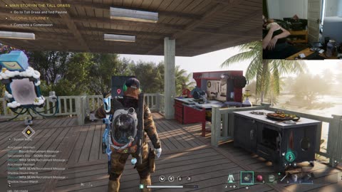 CHilling with the baby......