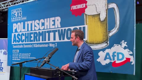 Demmin - Enrico Schult - seine Worte beim AfD politischen Aschermittwoch 05-03-2025