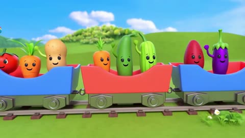 Vegetable Train for Kids
