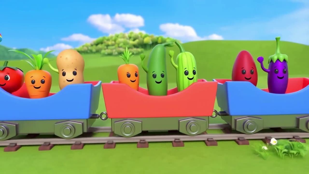 Vegetable Train for Kids