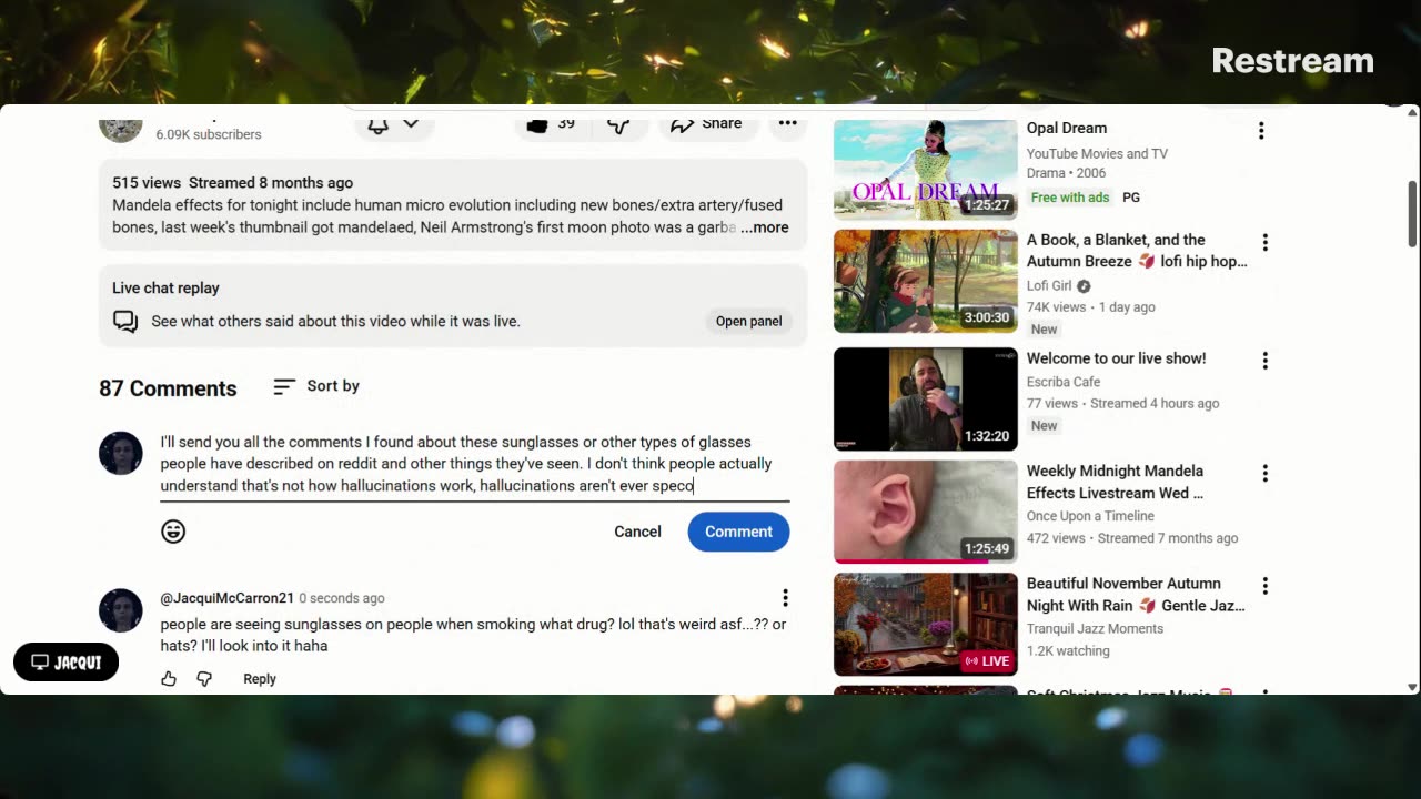 Live with Restream, November 12