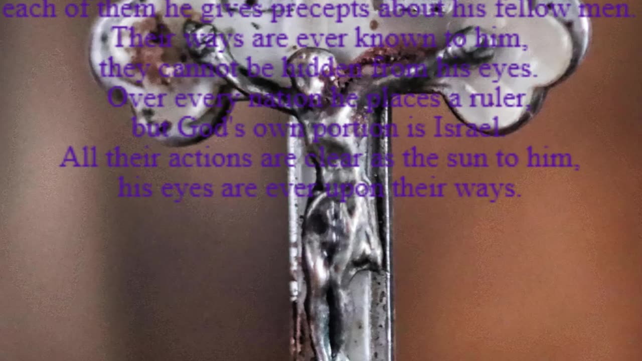 A reading from the book of Sirach, 17:1-15