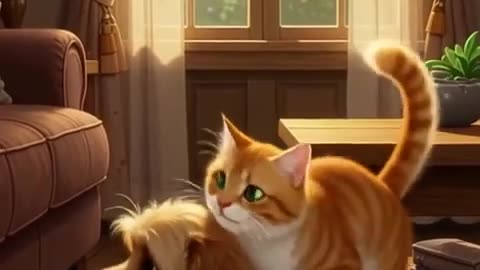Cat love dog