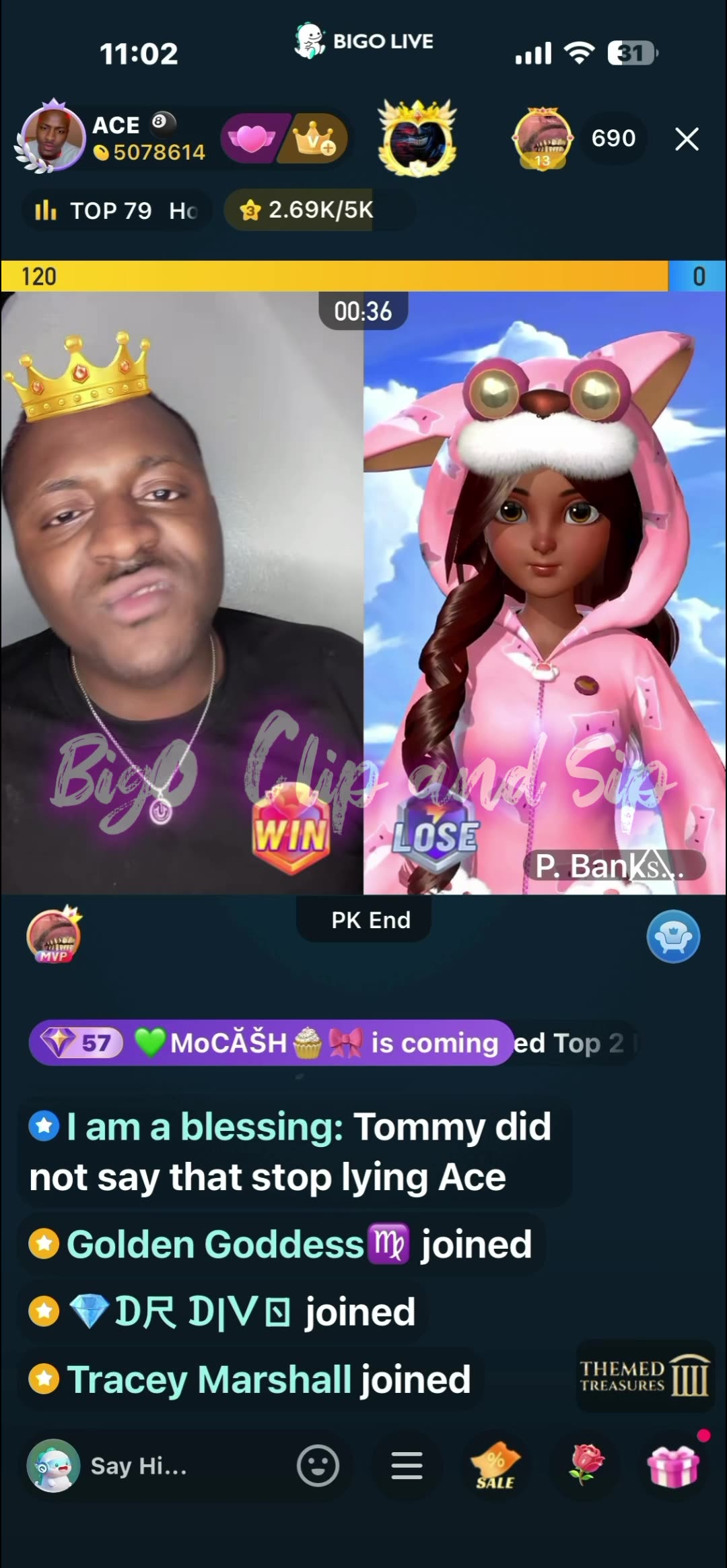 Ace lines Petty Banks then DreBaby n he says TomiKay wasnt truthful 10/20/25 #bigoclipandsip