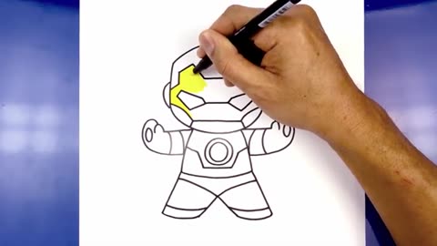 How to Draw Ironman Step by Step Tutorial