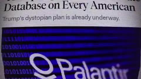🔥🤬🔥 The DARPA clone factory ''Palentir'' is watching you...