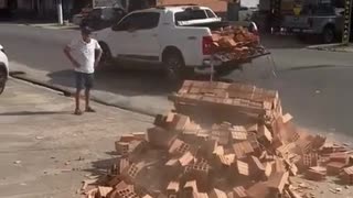 🤣🚚 Wait For The Epic Brick Transport Fail! | FunFM