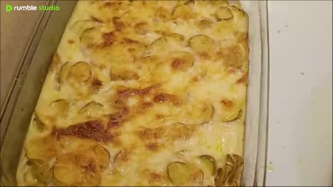 finished au gratin,
