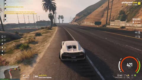 GTA V - Grand RP EN1 - Bugatti Chiron - Corrida de Rua de 04-01-2025 - 18:15 - Sargento Rodrigues