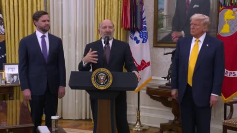 President Trump Participates in a Ceremonial Swearing In of Secretary of Commerce Howard Lutnick