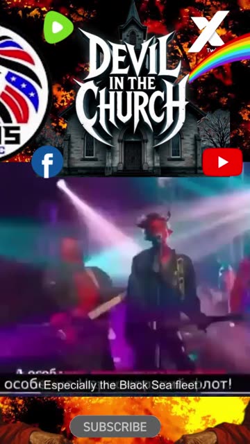 Ukrainians dressed as demons and devils, dancing inside churches and wishing death upon all Russian