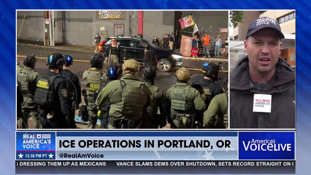 "MAYOR CONTROLS PORTLAND PD" NO HELP FOR ICE AGAINST ANTIFA