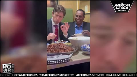 Watch Jacob Frey literally die inside as he chokes down Somali food