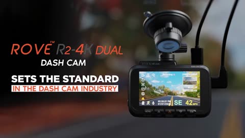 ROVE R2-4K DUAL Dash Cam Front and Rear, STARVIS 2 Sensor, FREE 128GB Card Included, 5G WiFi