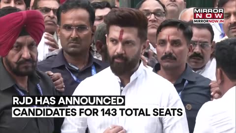 Chirag Paswan Takes A Dig At Opposition, ''No Friendly Fights', Grand Alliance Seat Chaos In Bihar_