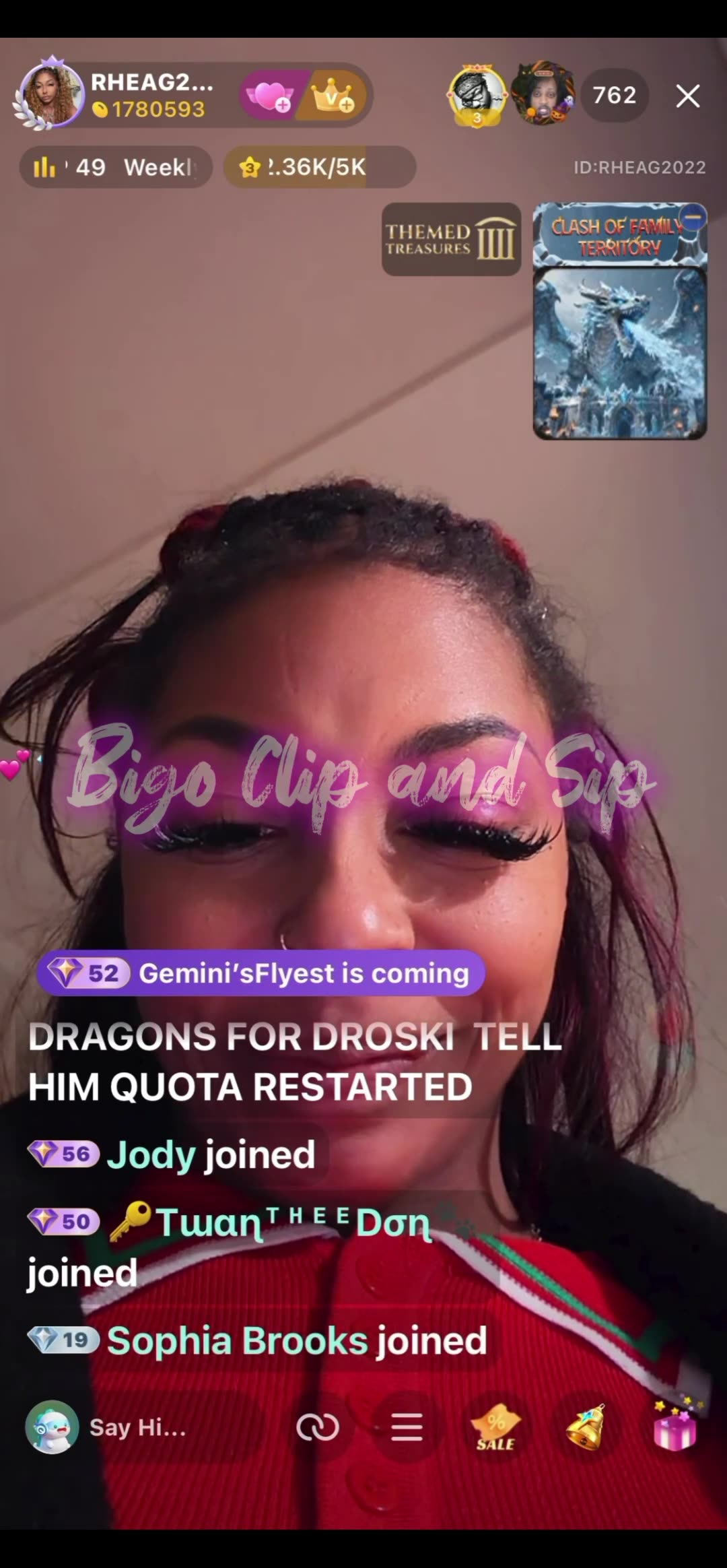 Rhea live while 21 confesses she slept with man in Dro house 10/31/25 #bigoclipandsip