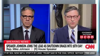 Watch As Mike Johnson Schools Jake Tapper About Shutdown And Russ Vought