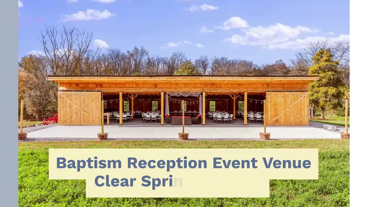 Baptism Reception Event Venue Clear Spring Maryland